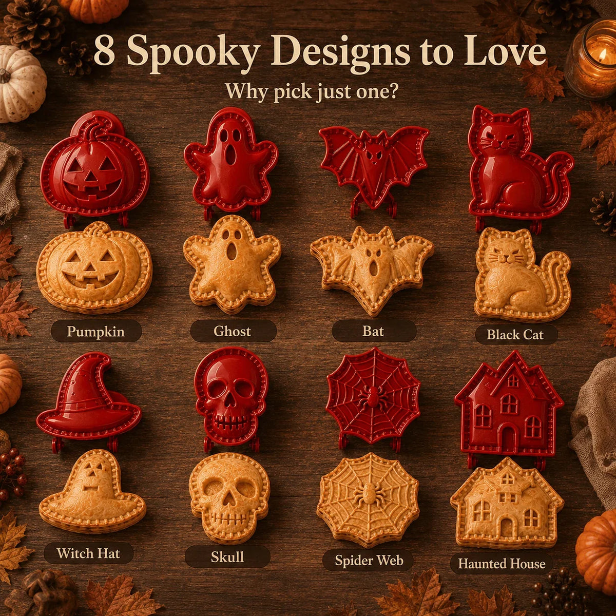 Halloween Mini Pie Mold Set