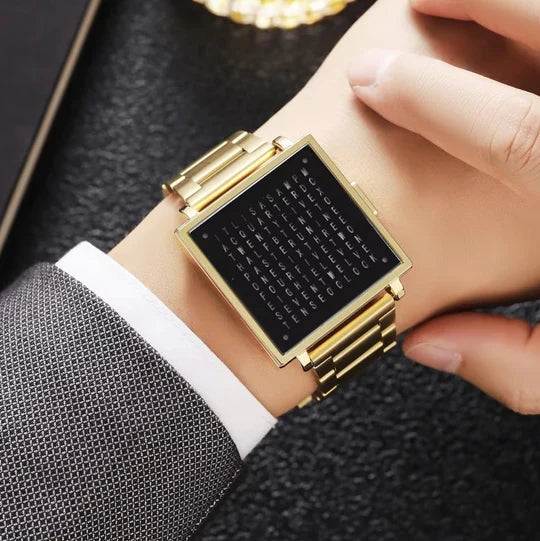 Unisex Text Dial Watch