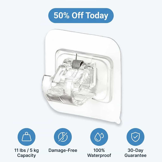 Damage-Free Adhesive Wall Hooks