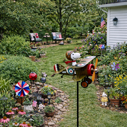 Airplane Garden Wind Spinner
