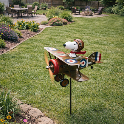 Airplane Garden Wind Spinner