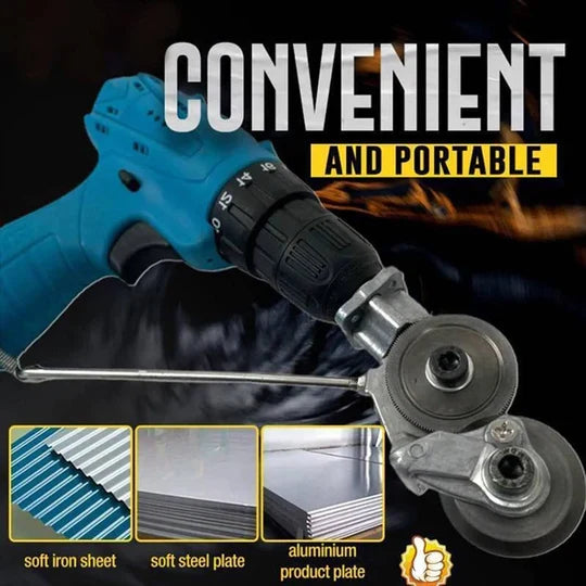 Drill-Powered Metal Cutter