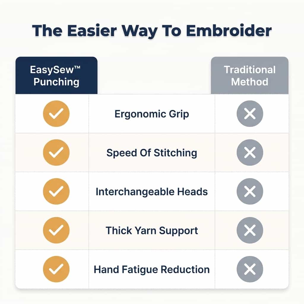 Ergonomic Embroidery Grip