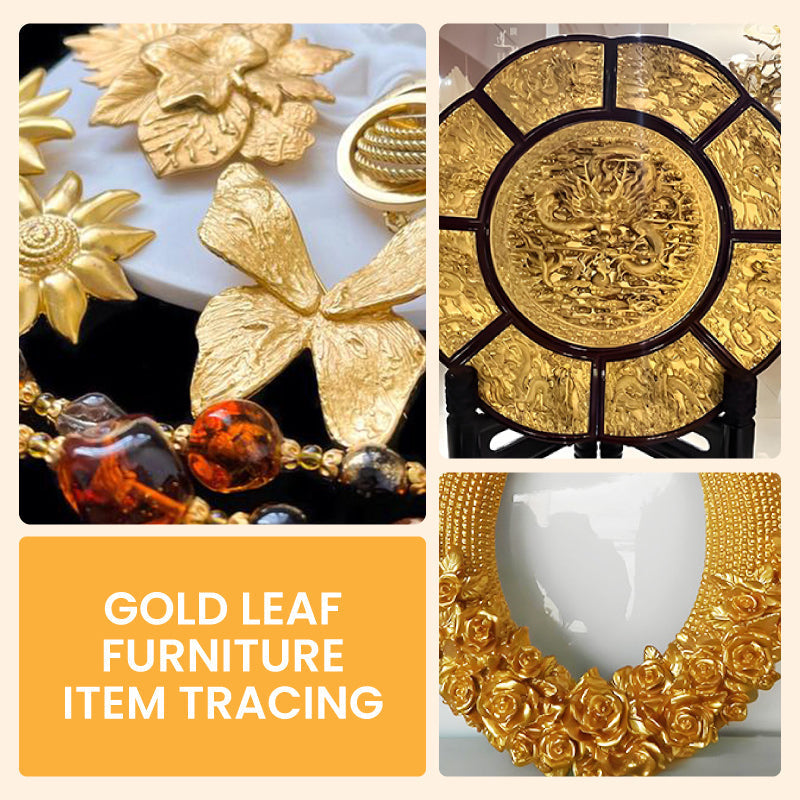 Metallic Leaf Paint with Brush