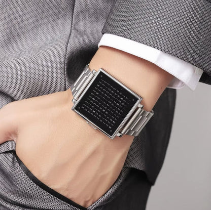 Unisex Text Dial Watch