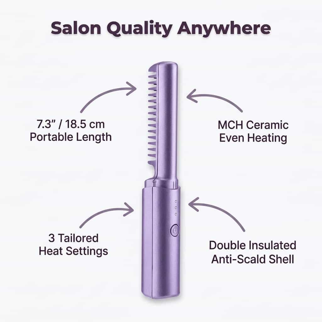 Cordless Travel Hair Straightener
