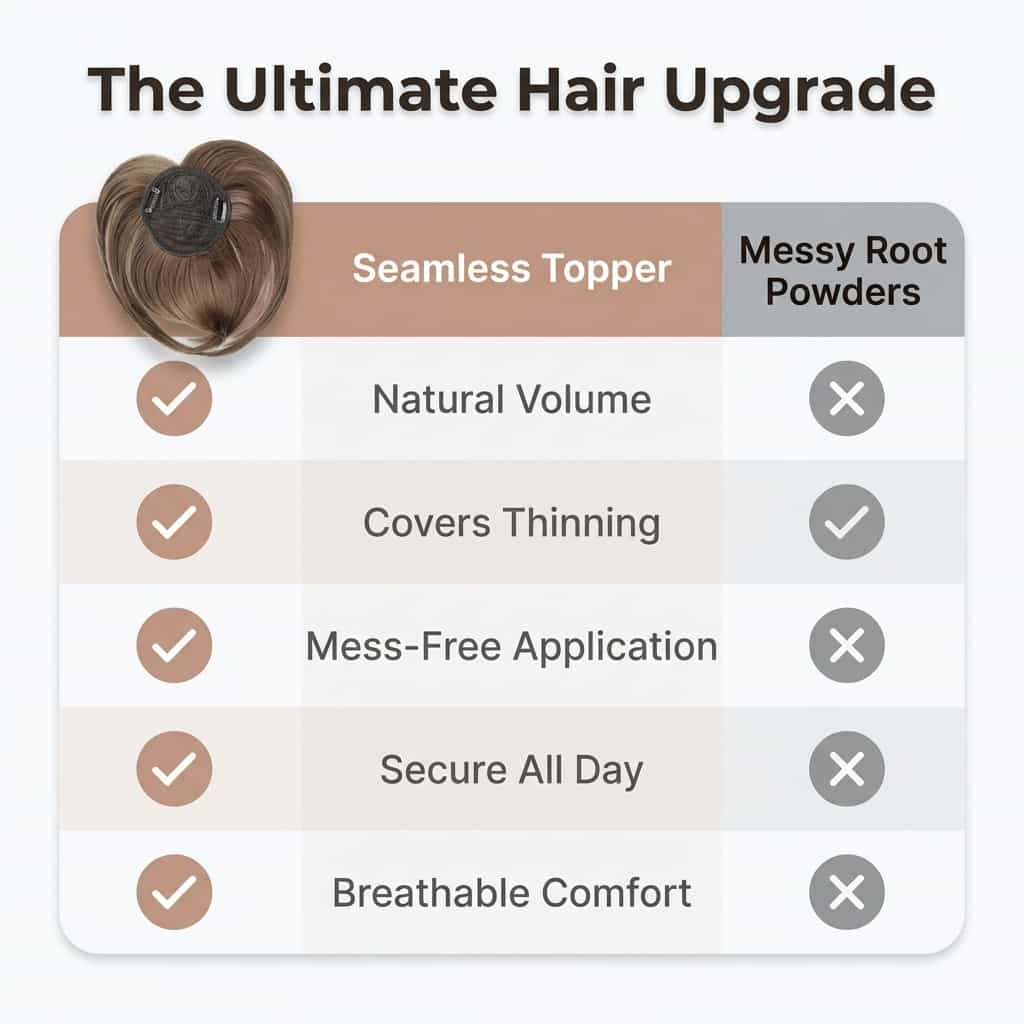 Seamless Clip-In Hair Topper