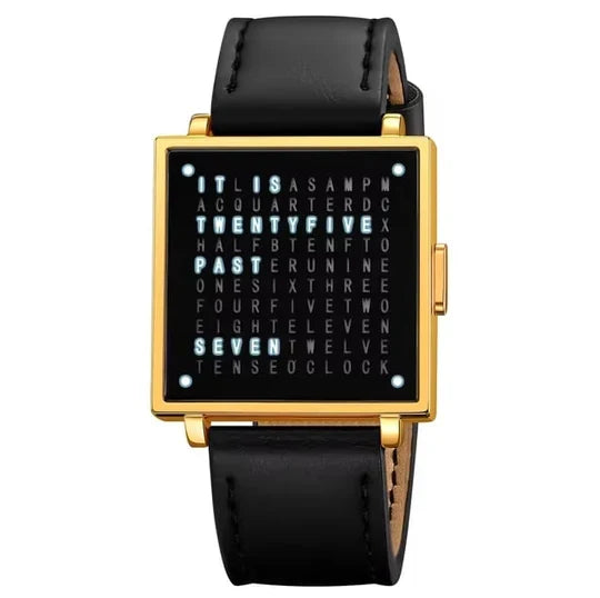 Unisex Text Dial Watch