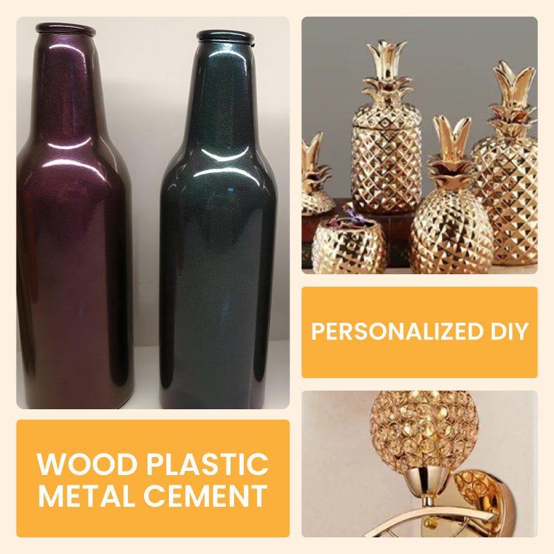 Metallic Leaf Paint with Brush