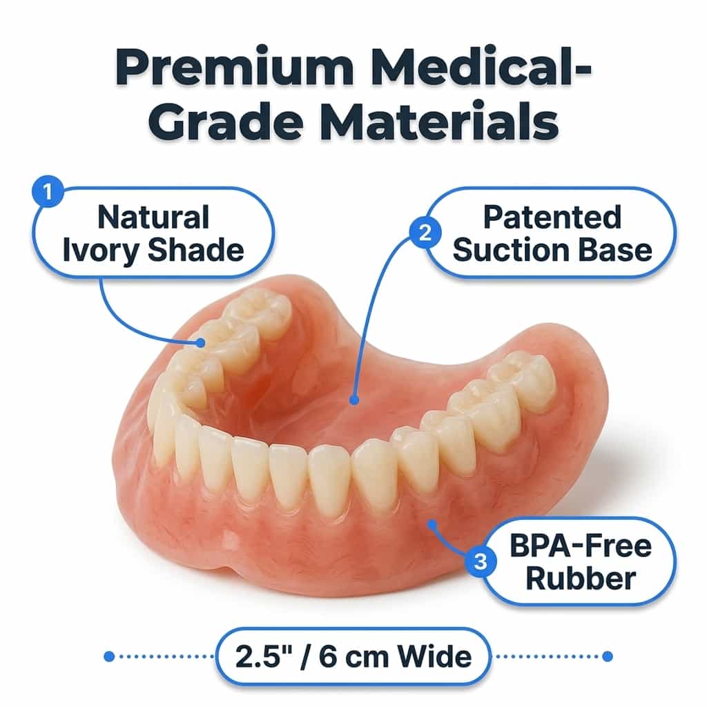 Adhesive-Free Fit Denture Set