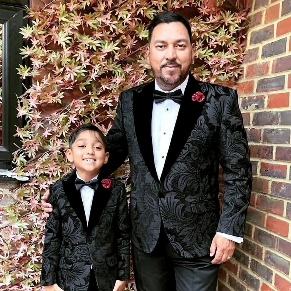 Peak Lapel Father & Son Suit