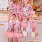 Palm Leaf Mommy & Me Pajama Set