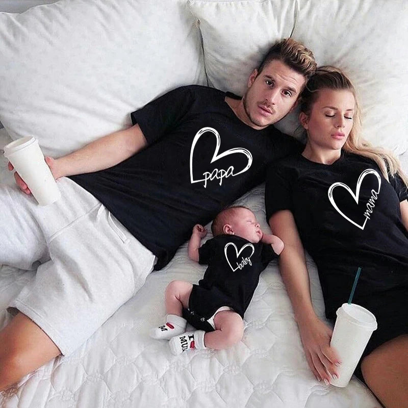 Papa & Mama Family Tee