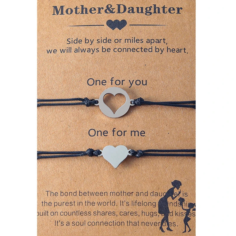Wish Heart Mother & Daughter Bracelets