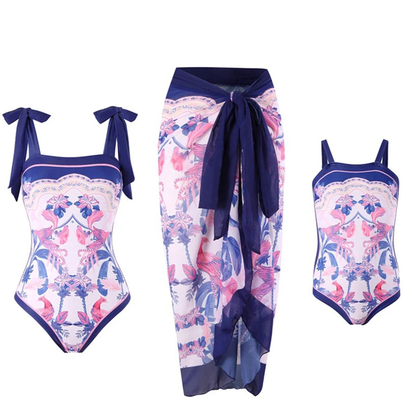 Mesh Skirt Mommy & Me Swimsuit
