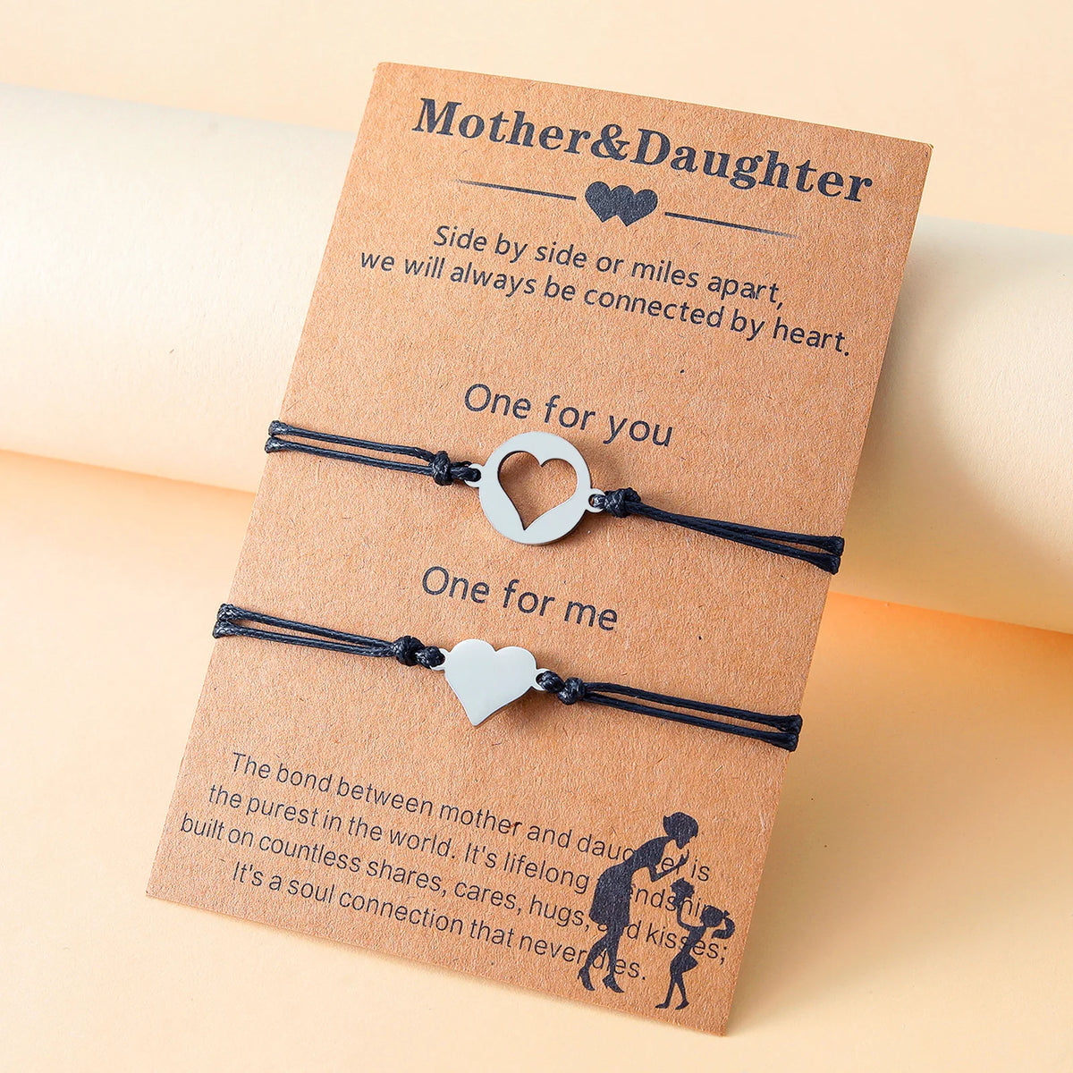 Wish Heart Mother & Daughter Bracelets