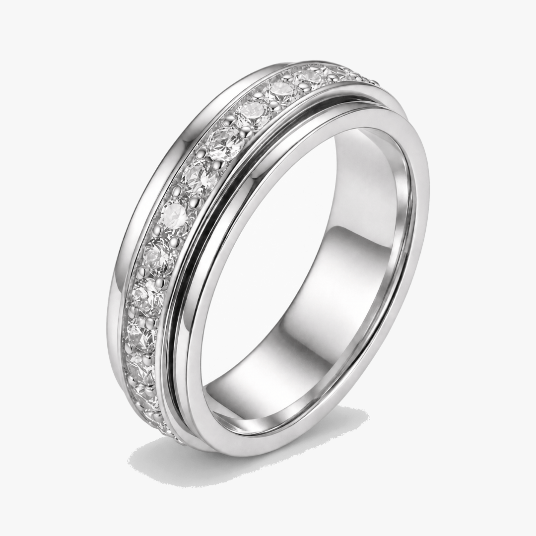 Rotating Zirconia Spinner Ring