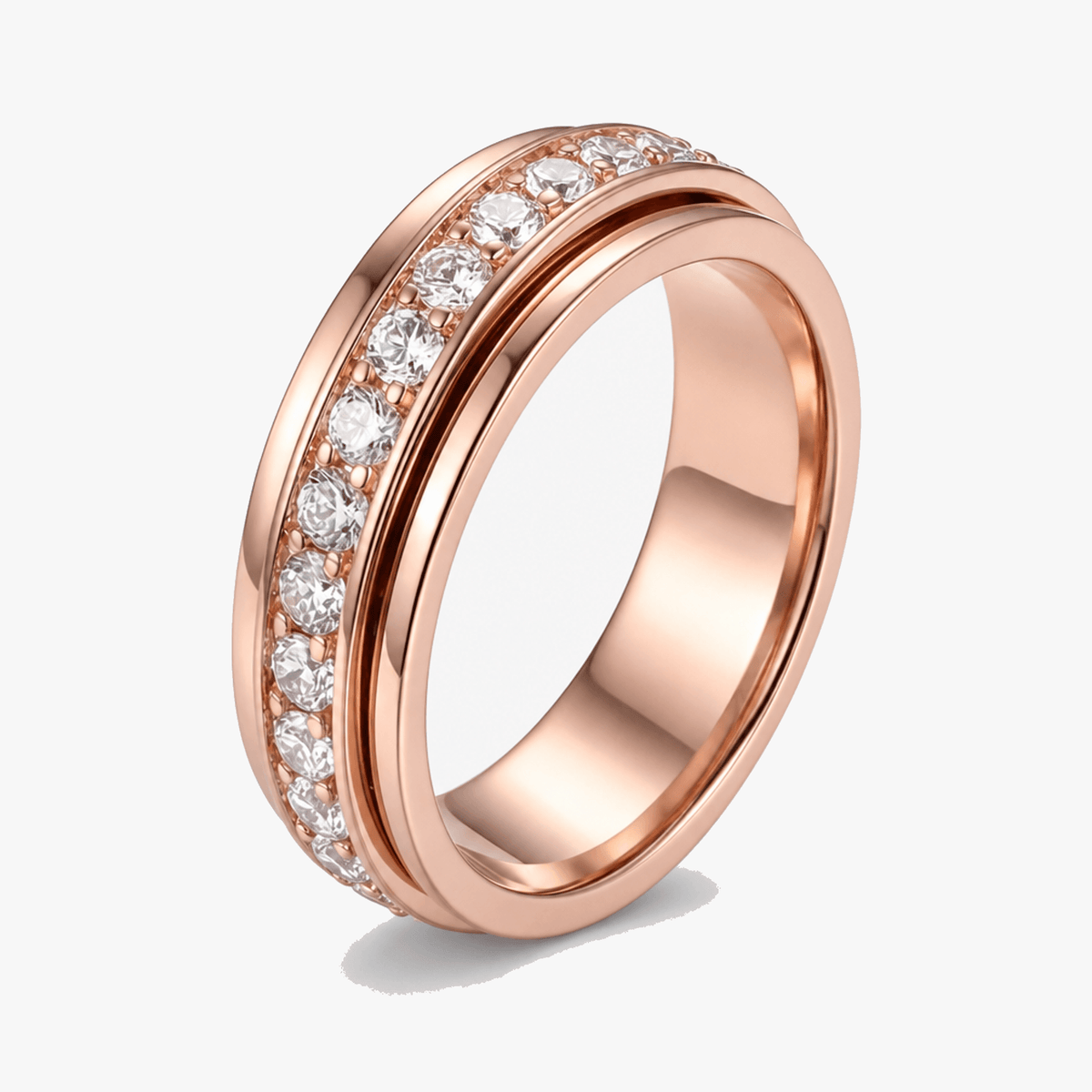 Rotating Zirconia Spinner Ring