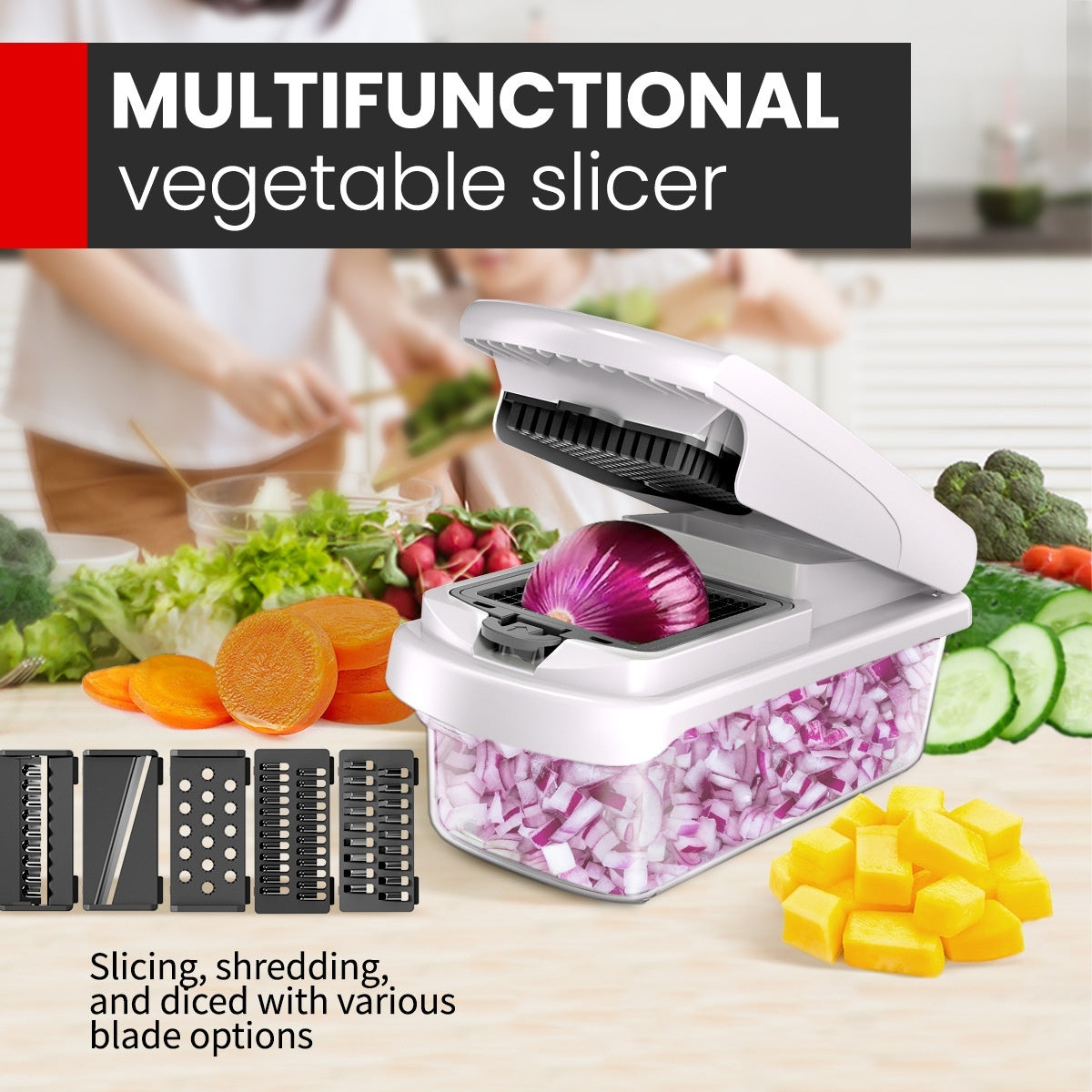 Multi-Blade Vegetable Chopper