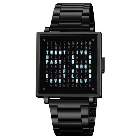 Unisex Text Dial Watch