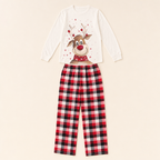 Winter Elk Family Loungewear - flat lay, front