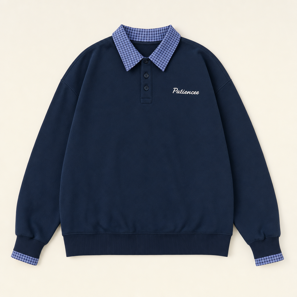 Campus Plaid Family Matching Pullover - flat lay, front