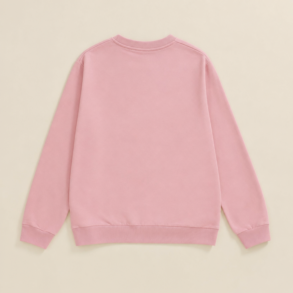 Embroidered Letter Mommy & Me Sweatshirt - flat lay, back