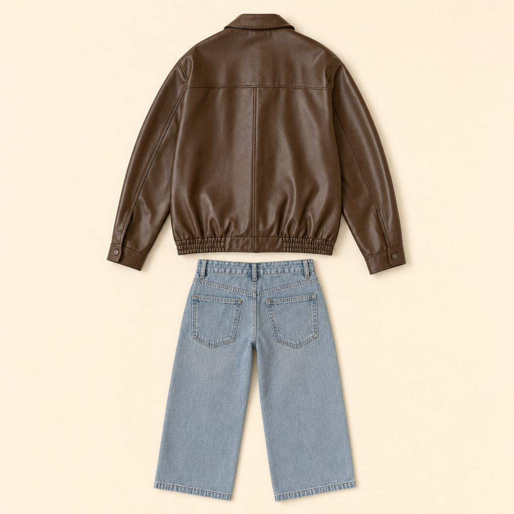 City Rider Family Matching Set - flat lay, back