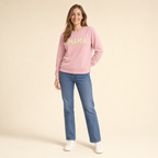 Embroidered Letter Mommy & Me Sweatshirt - women's sweatshirt