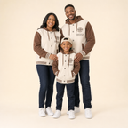 Field Day Family Baseball Jacket - mom, dad and son in matching jackets