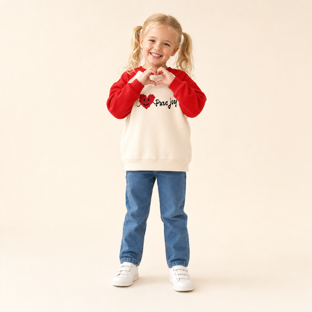 Heart & Smile Family Sweatshirt - kids sweatshirt