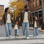 City Rider Family Matching Set - family walking downtown