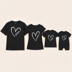 Papa & Mama Family Tee - family set flat lay