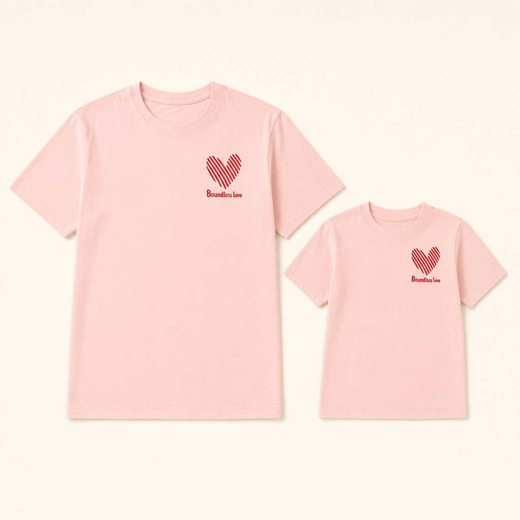Love Note Mommy & Me Tee - tee set flat lay