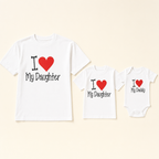 I Love My Daddy Matching Tee - tee set flat lay