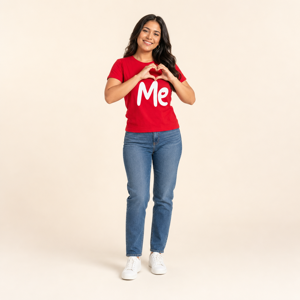 Love Me Family Matching Tee - mom's tee