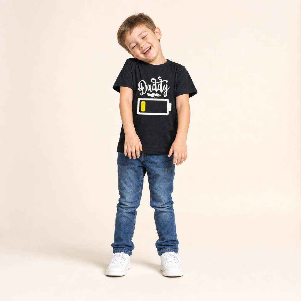 Low Battery Family Matching Tee - kids tee