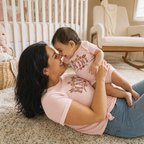 Mama & Mini Matching Tee - mom and baby in the nursery