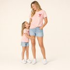 Love Note Mommy & Me Tee - mom and daughter in matching tees