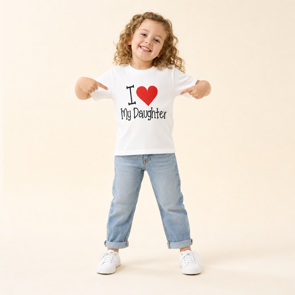 I Love My Daddy Matching Tee - kids tee