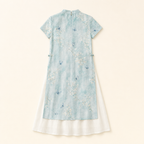 Lotus Garden Mommy & Me Dress - dress flat lay, back