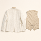 Floral Tuxedo Father & Son Suit - flat lay, back