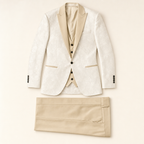 Floral Tuxedo Father & Son Suit - flat lay, front