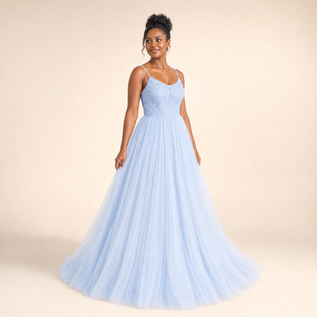 Sky Tulle Mother & Daughter Gown - women's gown