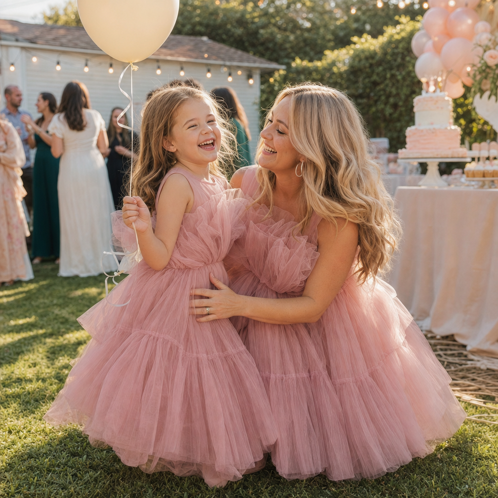 Tulle Dream Mother & Daughter Gowns - birthday garden party