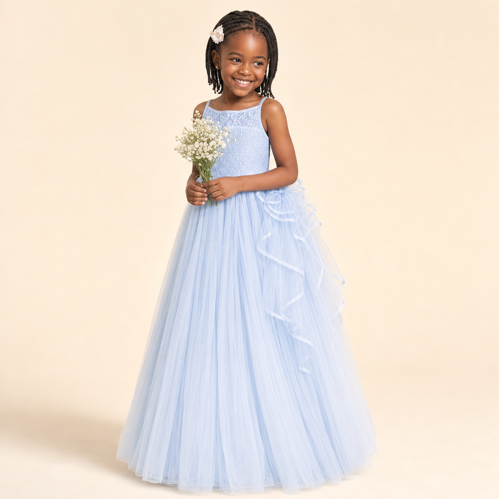 Sky Tulle Mother & Daughter Gown - girl's gown