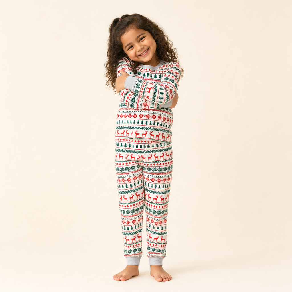 Holiday Home Family Pajama Set - kids set, full length