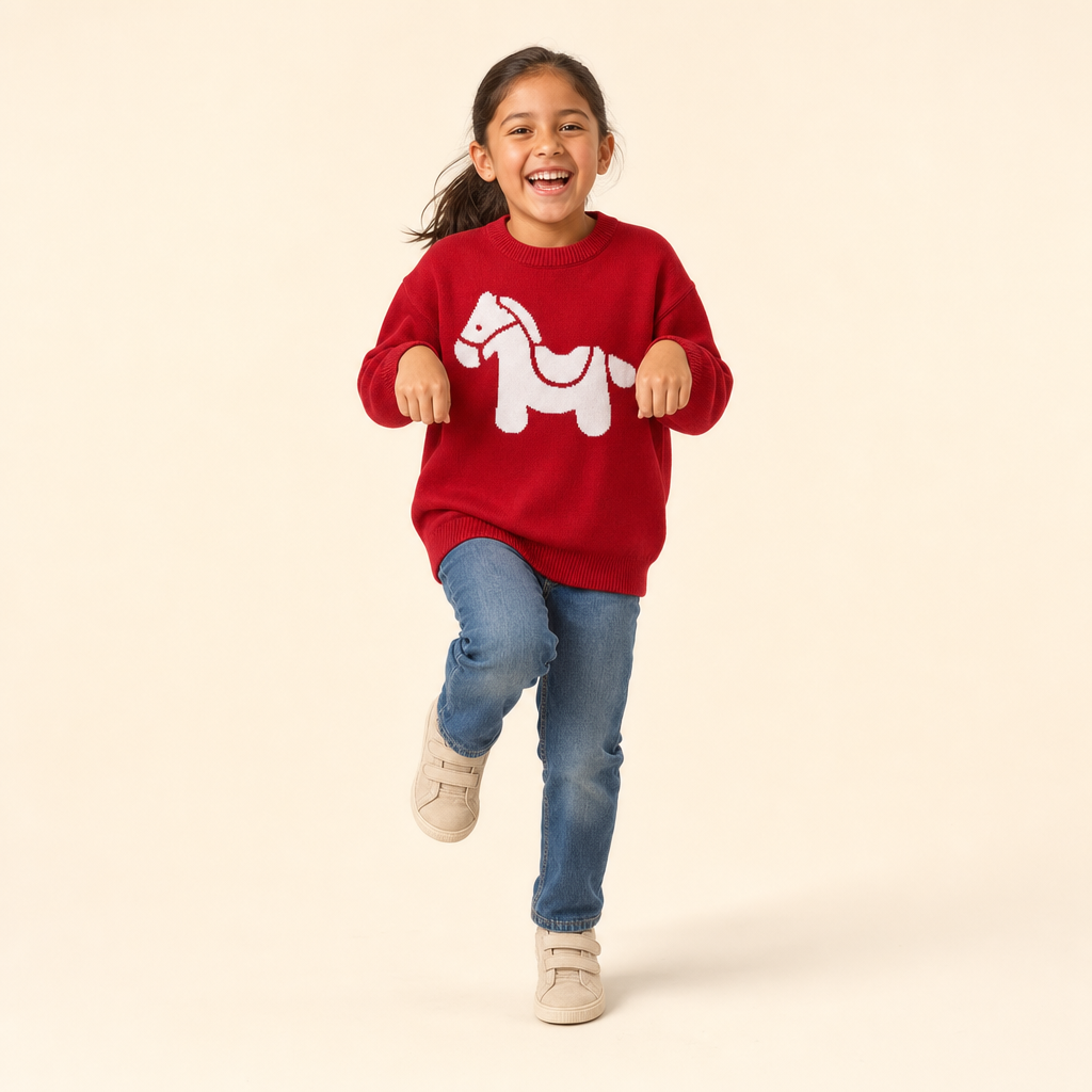 Little Horse Family Matching Sweater - kids sweater