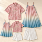 Beach Club Family Matching Set - flat lay, front