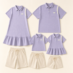 Sunny Letters Family Matching Set - flat lay, front